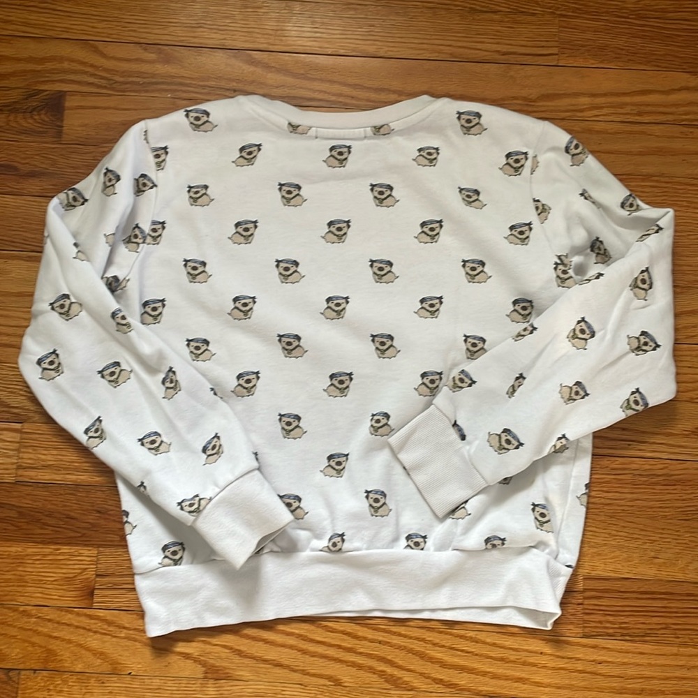 Gangster pug Forever 21 crewneck sweatshirt